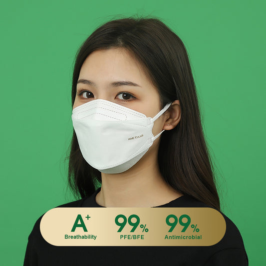 Metair Superbreathable antimicrobial KN95 mask (10pcs individual packaging)